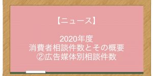 【ニュース】2020年度 消費者相談件数とその概要 ②広告媒体別相談件数