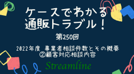 2022年度 事業者相談件数とその概要 ②顧客対応相談内容