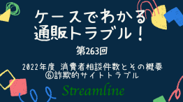 2022年度 消費者相談件数とその概要 ⑥詐欺的サイトトラブル