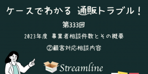 2023年度 事業者相談件数とその概要 ②顧客対応相談内容