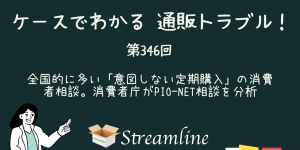 全国的に多い「意図しない定期購入」の消費者相談。消費者庁がPIO-NET相談を分析