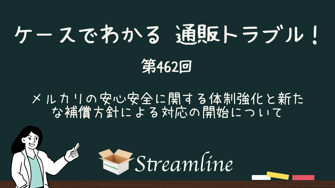 第462回 メルカリの安心安全に関する体制強化と新たな補償方針による対応の開始について